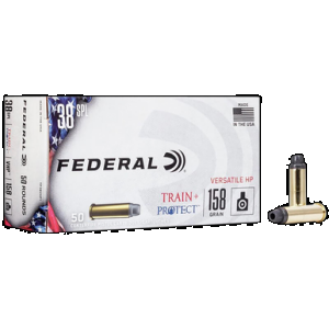 Federal Train + Protect Pistol Ammo 38 Spcl. 158 gr. VHP 50 rd.