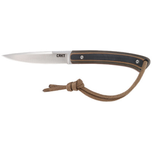 Columbia River Knife & Tool CRKT 2382 Biwa 3.02" Fixed Plain Satin 8Cr13MoV SS Blade/Black/Brown G10 Handle Includes Lanyard/Sheath - $43.26 at Shooting Surplus