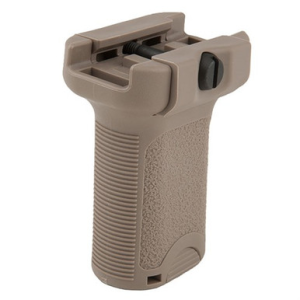BCM VGSFDE BCMGunfighter Short Vertical Grip Made of Polymer With Flat Dark Earth Aggressive Textured Finish with Storage Compartment for Picatinny Rail
