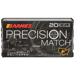 BARNES Bullets Precision Match 6mm Creedmoor Open Tip Match Boat Tail 112 Grain 20 Rounds - 30814