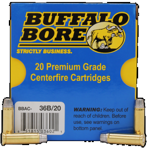 Buffalo Bore Ammunition 36B20 Heavy Strictly Business 32H&R Mag +P 130gr Hard Cast 20 Rounds