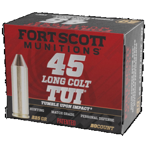 Fort Scott Munitions Pistol Ammo 45 Long Colt 225 gr. TUI 20 rd.
