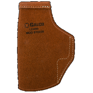 Galco STO226 Stow-N-Go IWB Natural Leather Belt Clip Fits Glock 19X/19 Gen1-5/23 Gen2-5 Right Hand