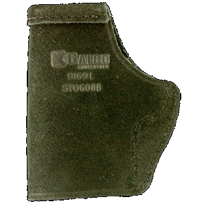 Galco STO600B Stow-N-Go IWB Black Leather Compatible w/ Sig P365/P365 SAS/Glock 42 Belt Clip Mount Right Hand
