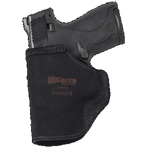 Galco STO858B Stow-N-Go IWB Black Leather Belt Clip Fits S&W M&P 380EZ Right Hand