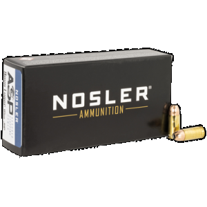 NOSLER Match Grade Handgun Ammunition 9mm 115 Gr. Hg Jhp 50 Rd.
