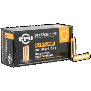 PPU Ppd357 Defense 357mag 158gr Jacketed Hollow Point 50 Rounds