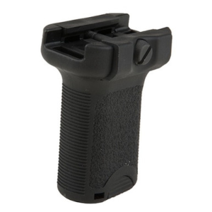 BCM VGSBLK BCMGunfighter Short Vertical Grip Made of Polymer With Black Aggressive Textured Finish with Storage Compartment for Picatinny Rail