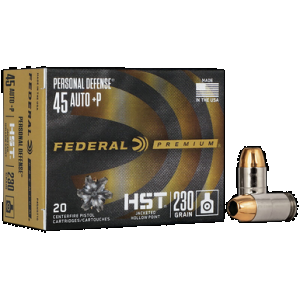 Federal Premium Personal Defense 45 ACP +P Jacketed Hollow Point 230 Grain 20 Rounds