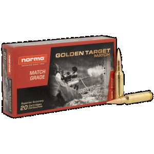 NORMA Ammunition 10166522 Dedicated Precision Golden Target Match 6.5creedmoor 143gr Bthp 20 Rounds