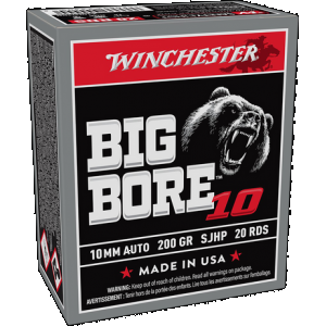 Winchester Big Bore 10mm Semi-Jacketed Hollow Point 200 Grain 20 Rounds