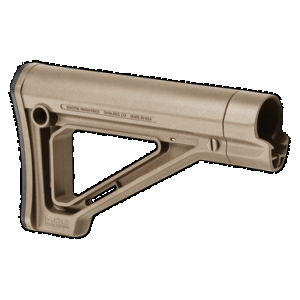 Magpul MAG480-FDE MOE Carbine Stock Fixed Flat Dark Earth Synthetic for AR-15, M16, M4 with Mil-Spec Tubes (Tube Not Included)