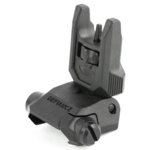 Kriss USA DAPFSBL00 Defiance Front Flip-Up Black AR-15 Low Profile Polymer