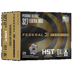 FEDERAL Premium Personal Defense 327 FEDERAL Hst Jhp 85 Grain 20 Rounds