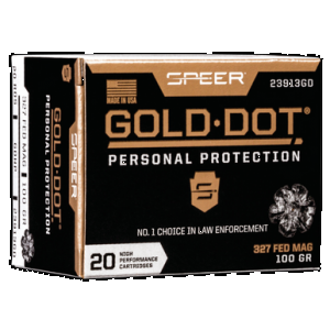 SPEER 23913gd Gold Dot Personal Protection 327federalmag 100gr Hollow Point 20 Rounds