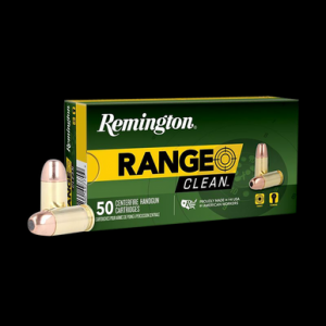 REMINGTON Ammunition 27683 Range Clean 380acp 95gr Flat Nose Enclosed Base 50 Rounds