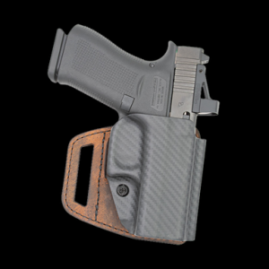 Versacarry VSL211SHD V-Slide OWB Brown Leather/Polymer Belt Slide Fits M&P Shield Right Hand