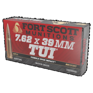 Fort Scott Munitions Rifle Ammo 7.62x39mm 117 gr. TUI SCS 20 rd.