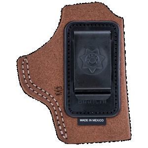 Bianchi 10376 6C IWB Tan Leather Belt Clip Fits 2-3" Barrels Ruger/Colt/S&W K Frame Right Hand