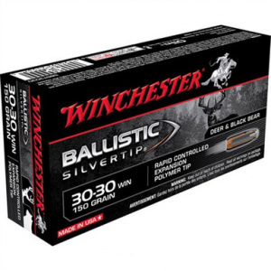 Winchester Ballistic Silvertip 30-30 Win Nosler Ballistic Tip 150 Grain 20 Rounds