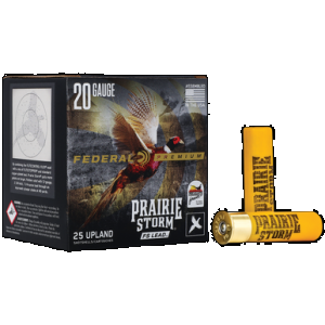 Federal Premium Prairie Storm Shotgun Ammo 20 ga. 2 .75 in. 1 oz. 6 Shot FS Lead 25 rd.