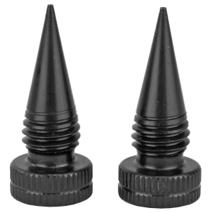 Accu-Tac LRS0200 LR-10 Set Black Oxide Aluminum with Screw On Design for Accu-Tac Bipod