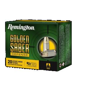 REMINGTON Golden Saber Defense 10mm Auto Jacketed Hollow Point 180 Grain 20 Rounds