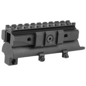 NcStar MTSKS Tri-Rail Receiver Cover SKS Rifle Weaver 4.80" Long Black Anodized See-Thru Aluminum