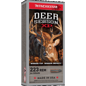 Winchester Deer Season XP Rifle Ammo 223 Rem. 64 gr. Ext Point Polymer Tip 20 rd.