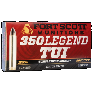 Fort Scott Munitions Rifle Ammo 350 Legend 125 gr. TUI 20 rd.