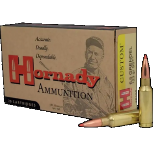 HORNADY Custom Rifle Ammo 6.5 Grendel 123 Gr. Sst 20 Rd.