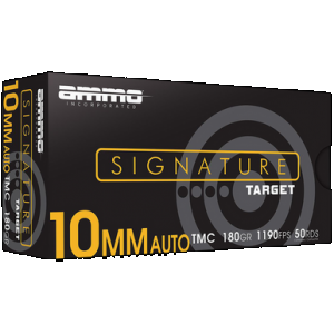 AMMO Inc 10180tmca50 Signature 10mm Auto 180gr Total Metal Case 50 Rounds