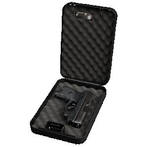 Bulldog BD1126 Personal Vault Combination/Key Entry Black Powder Coat Steel Holds 1 Handgun 9.50" L x 6.50" W x 2" D