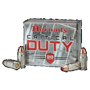 HORNADY Critical Duty Handgun Ammo 9mm +p 124 Gr. Flexlock 25 Rd.