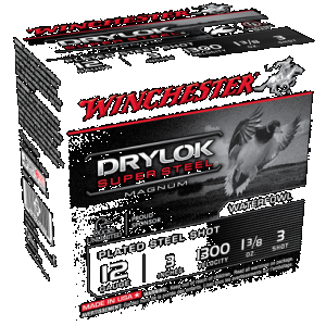Winchester Drylok Magnum Plated Load 12 ga. 3 in. 1 3/8 oz. 3 Shot 25 rd.
