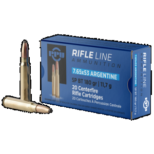 PRVI Partizan Ppu Pp7as 7.65x53mm Argentine Soft Point Boat Tail 180 Grain 20 Rounds