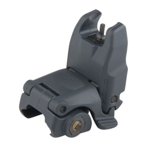 Magpul MAG247-GRY MBUS Sight Front Stealth Gray Polymer, Spring-Loaded Flip Up for AR15/ M16