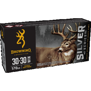 BROWNING Ammo B192630301 Silver 30-30win 170gr Plated Soft Point 20 Rounds