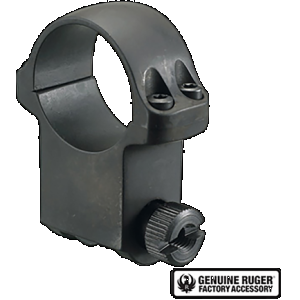 Ruger 90280 6BHM Scope Ring Matte Black 1" Extra High
