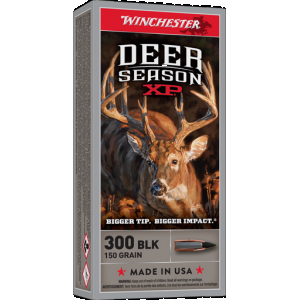 Winchester Deer Season XP Rifle Ammo 300 AAC Blackout 150gr. Ext Point Polymer 20rd