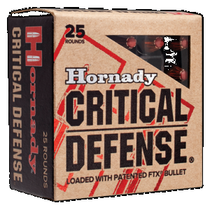 HORNADY Critical Defense Pistol Ammo 38 Spl 110 Gr. Flex Tip Expanding 25 Rd.