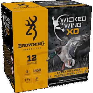Browning Ammo B193411232 Wicked Wing XD 12Gauge 3" 1 1/4oz 2Shot 25 Rounds