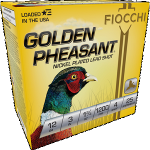 Fiocchi 123GP4 Golden Pheasant Extrema 12Gauge 3" 1 3/4oz 4Shot 25 Rounds