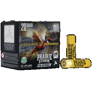 Federal Prairie Storm FS Steel Shotgun Ammo 20 ga. 3 in. 7/8 oz. 4 Shot 25 rd.