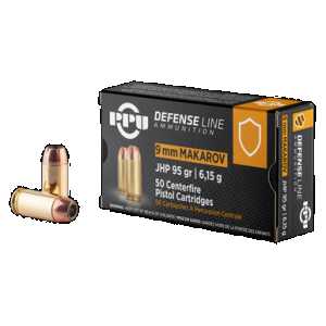 PRVI Partizan Ppd9m 9x18mm Makarov Jacketed Hollow Point 95 Grain 50 Rounds