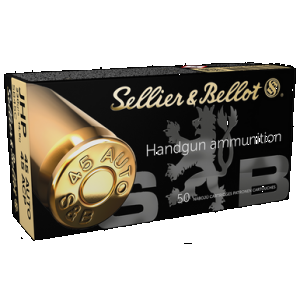Sellier & Bellot SB45C 45 ACP Jacketed Hollow Point 230 Grain 50 Rounds
