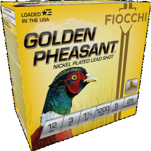 Fiocchi Golden Pheasant Shotgun Loads 12 ga. 3 in. 1 3/4 oz. 5 Shot 25 rd.