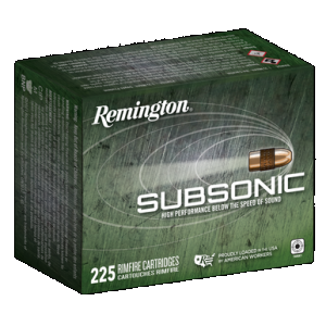 REMINGTON Subsonic 22lr Hollow Point 40 Grain 225 Rounds