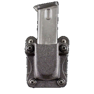 DeSantis Gunhide A86KJKKZ0 Quantico Single Mag Pouch OWB Black Kydex, Belt Clip Fits Belts Up To 1.50" Wide, Compatible w/Sig P365, Ambidextrous