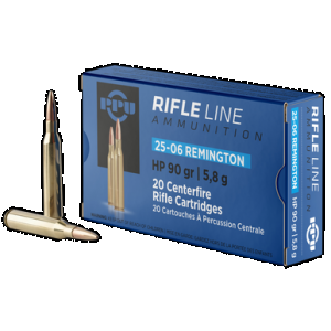 PPU Pp2506h Standard Rifle 25-06rem 90gr Hollow Point 20 Rounds